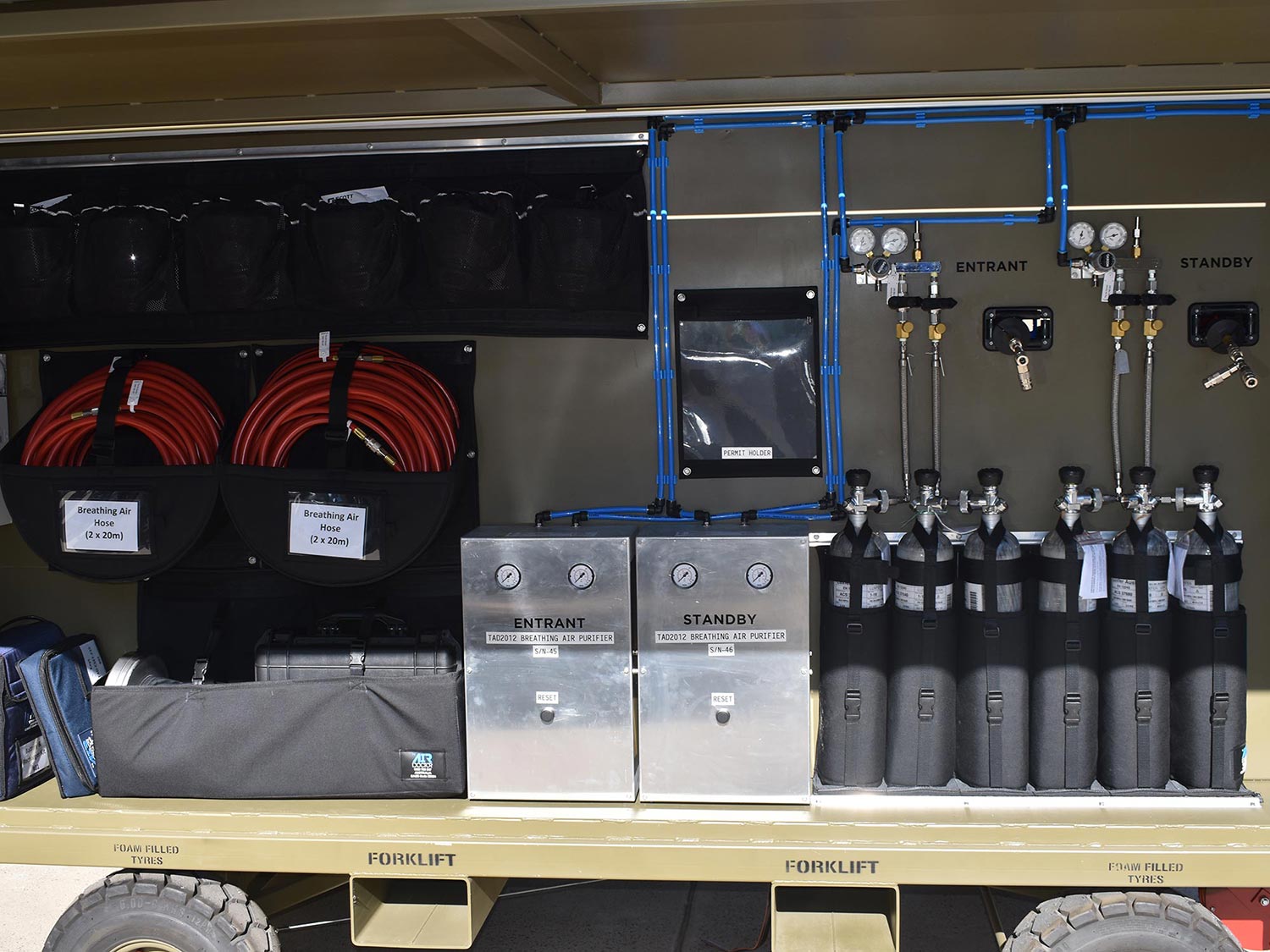 Confined Space Entry Trailer Breathing Air Supply Systems